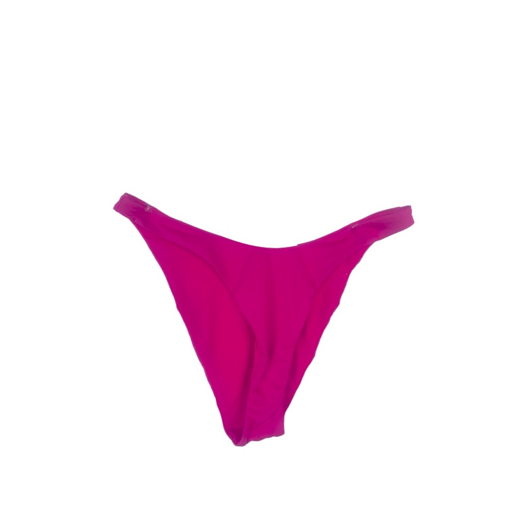 NIKE Women’s High Cut Pink Bikini Bottoms Size L  With Logo NWT